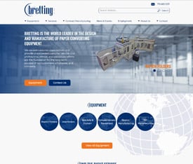 Bretting Manufacturing - Website design for OEMS