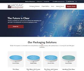 Mosaic Microsystems - Website design for OEMS
